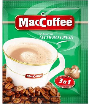 Кофе "MacCoffee" 3 в 1 Лесной орех 18г*25шт