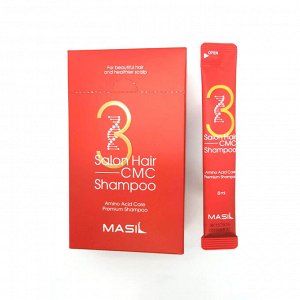 [  Masil ] Восстанавливающий профессиональный шампунь с керамидами - MASIL 3 Salon Hair CMC Shampoo 8ml*20ea
