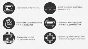 Стеклянный контейнер Glasslock 210 мл.