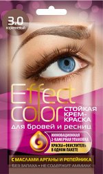 Краска-крем  д/бровей и ресниц &quot;Effect color&quot; т.Коричневый 3мл /36/ арт. 7861