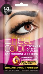 Краска-крем  д/бровей и ресниц &quot;Effect color&quot; т.Чёрный 3мл /36/ арт. 7860