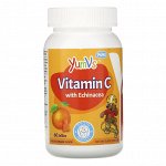 YumV&amp;#x27 - s, Витамин C с эхинацеей, с великолепным апельсиновым вкусом, 60 желейных мишек