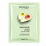 Тканевая экспресс-маска с экстрактом авокадо «BIOAQUA», 25 г.