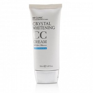 3W Clinic Crystal Whitening CC Cream SPF50 PA+++ Осветляющий СС крем 50ml