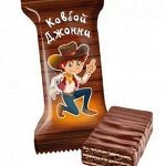 Конфеты &quot;Ковбой Джонни&quot;пралине между слоями вафель в глазури 1/4