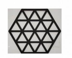 LAKOMO Салфетка сервировочная &quot;Diamond Pattern&quot; 38х43,5см, цв.черный EVA-29562-black ВЭД