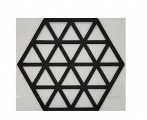 Салфетка сервировочная "Diamond Pattern" 38х43,5см, цв.черный