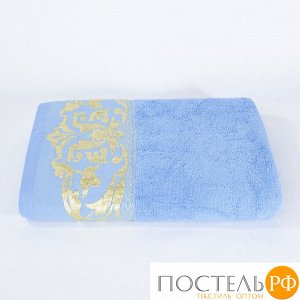 Art Soft Tex Полотенце Gold 50х90 см Голубой плотность 450 г/м2