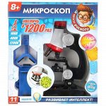 Игрушка &quot;Школа ученого&quot; Микроскоп с подсветкой+насадка для сматрфона,кор