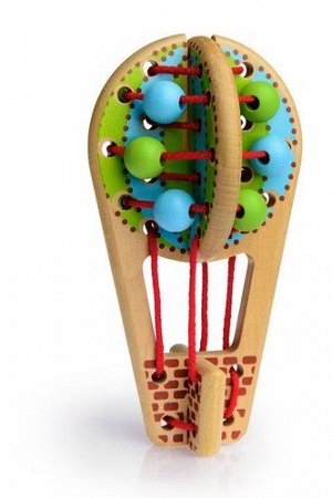 Шнуровка "Воздушный шар" 14*22*2,5 см  (дерево)