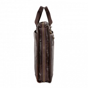 POLAR Мужская кожаная сумка 5191 коричневая