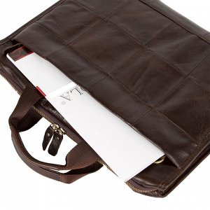 POLAR Мужская кожаная сумка 5191 коричневая
