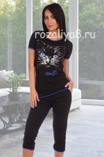 Пижама женская Арт. Рокси (бриджи), Ив. Нат. (к.9282)
