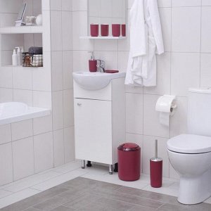 Набор аксессуаров для ванной комнаты «Тринити», 6 предметов, цвет сиреневый