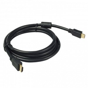 Кабель Smartbuy HDMI to HDMI ver.1.4b  A-M/A-M, 2 фильтра, 10м (24K) в пакете (К202)