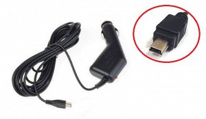 Автомобильная зарядка MiniUsb 2А (черный) 3.5м