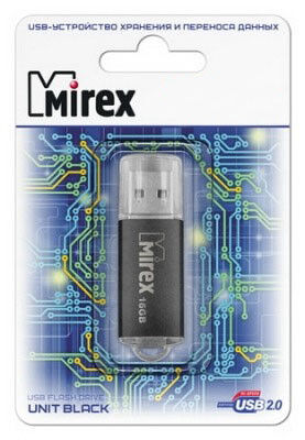 USB карта памяти 64ГБ Mirex Unit Black (13600-FMUUND64)