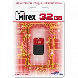 USB карта памяти 32ГБ Mirex Arton Red (13600-FMUART32)