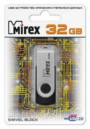 USB карта памяти 32ГБ Mirex Swivel Black (13600-FMURUS32)