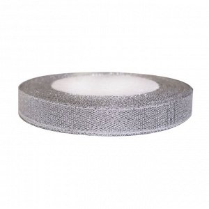 Лента декор.металлизированная (люрекс) шир.12 мм (1/2") SILVER (серебро)