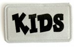 Светоотражающая нашивка &quot;Kids&quot; св.серые 38х23
