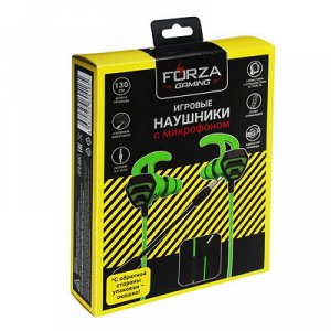 С FORZA Наушники проводные игровые с микрофоном, металл, 130см, пластик