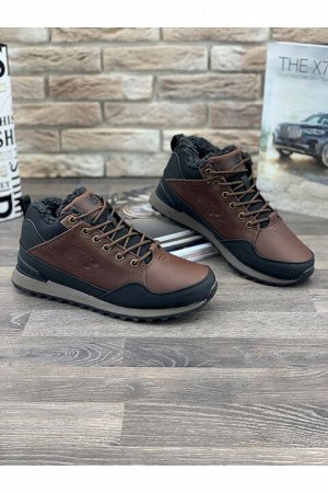 Мужские кроссовки А9102-6 темно-коричневые