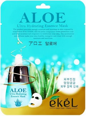 [EKEL] Маска тканевая с экстрактом алое ALOE Ultra Hydrating Essence Mask , 25 мл