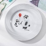 Тарелка мелкая Добрушский фарфоровый завод «Панда», d=17,5 см