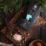 Шоколад темный с кедровым орехом и кристаллами соли / 100 г