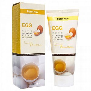 [Farmstay] Egg Pure Cleansing Foam - Очищающая пенка, 180 мл
