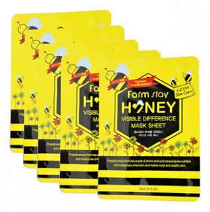 [Farmstay] Visible Difference "Honey" Mask Sheet - Маска для лица, набор, 10 шт