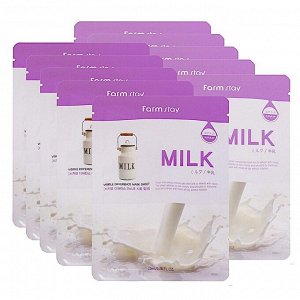 [Farmstay] Visible Difference "Milk" Mask Sheet - Маска для лица, набор, 10 шт