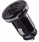 Автомобильное зарядное устройство KODAK для телефона/планшета, USBх2, Quick Charge 3.0. UC108