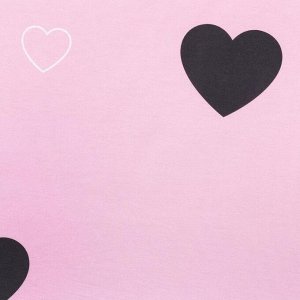 Постельное белье "Этель" 1.5 сп Pink heart 143*215 см, 150*214 см, 70*70 см -2 шт