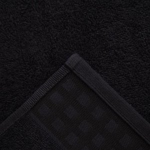 Полотенце махровое LoveLife Square, 70х130 см, цвет чёрный