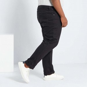 Комфортные джинсы с 5 карманами - черный/черный/белый