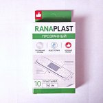 Пластырь РАНАПЛАСТ PHARMADOCT Прозрачный водостойкий 7х2см №10 на полимерной основе