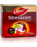 СТРЕССКОМ ДАБУР (STRESSCOM DABUR),ПРИ НЕРВНЫХ РАССТРОЙСТВАХ, СТРЕССАХ, 120 КАПСУЛ