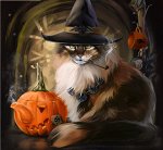 Картина &quot;Кошка в шляпе&quot;