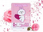 Тканевая маска для лица Million Pauline Cartoon animal mask Collagen Carney Rabbit(зайка)