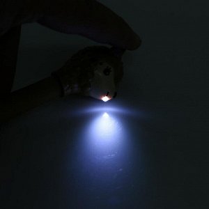 Ручка-фонарь со звуком "Альпака" 14.5 см, синие чернила, микс