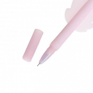 Ручка гелевая-прикол "Перо розовое"