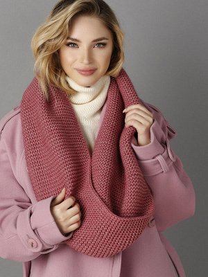 Хомут Объемный мягкий шарф-снуд в два оборота "Джун", выполнен из пушистой меланжевой пряжи. Его возможно носить как на шее, так и на голове. Длина 63 см. Ширина: 36см.  Состав: шерсть 50%, акрил 50%