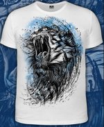 Футболки мужские Зов Тигра (Светится в темноте и ультрафиолете)