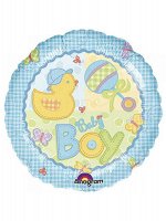 Фольга шар фигура 4А Happy Bithday Малыш мальчик