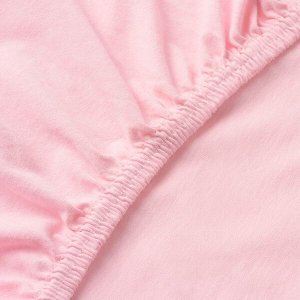 LEN ЛЕН Простыня натяжная, розовый 80x165 см