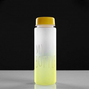 Бутылка для воды "My bottle" с винтовой крышкой, 500 мл, градиент, микс, 6х19 см