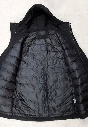 Куртка-парка мужская черная