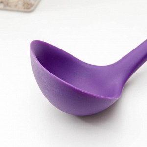 Половник  «Фиалка», 28 см, цвет фиолетовый